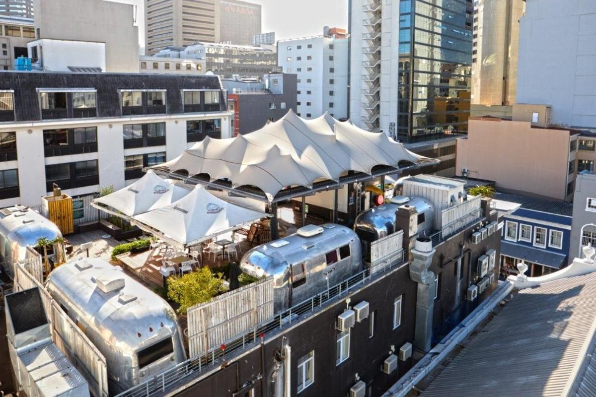 The rooftop Airstream trailers at The Grand Daddy
